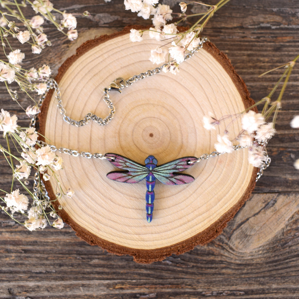 Collar Libélula Azul
