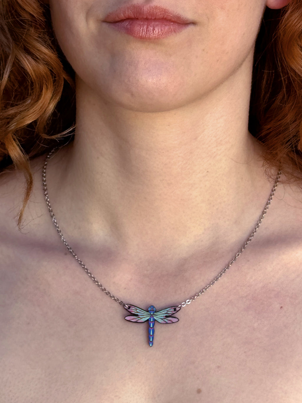 Collar Libélula Azul