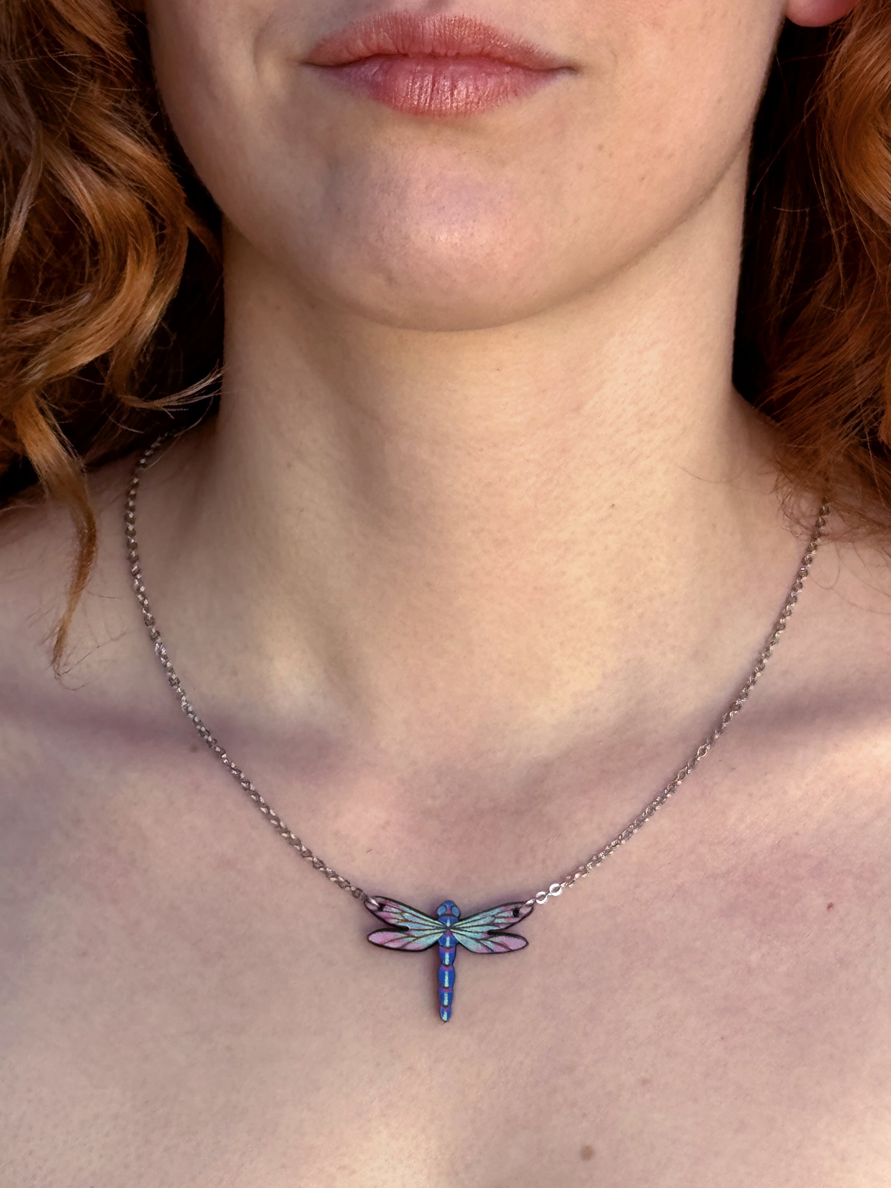 Collar Libélula Azul